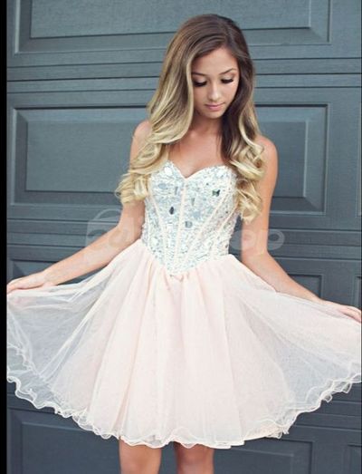 Sweetheart Satin Short Champagne Homecoming Dress LBQH0061
